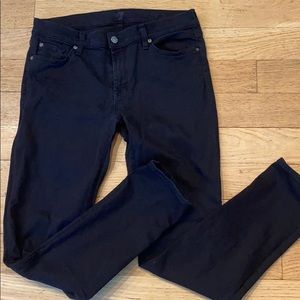 7 for all mankind black denim jeans women’s 31